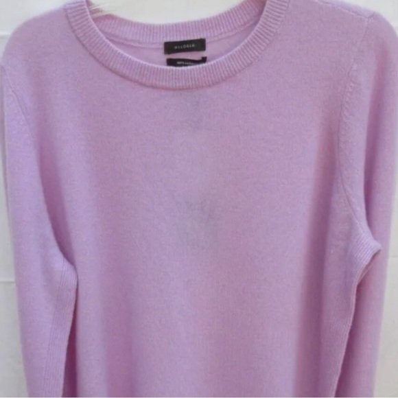 HALOGEN Ribbed Crewneck Sweater NEW Halogen Lilac Sweater with scallop hem - Picture 2 of 5